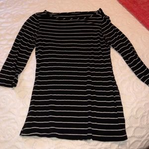 Black and White Striped Shirt